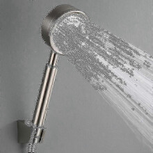 Soffione doccia ad alta pressione in acciaio inox 304, soffione doccia a risparmio idrico, vasca da bagno, facile installazione.