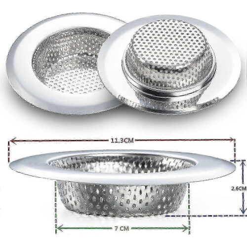 Reliable Stainless Steel Kitchen Sink Filter 2 Pcs 2