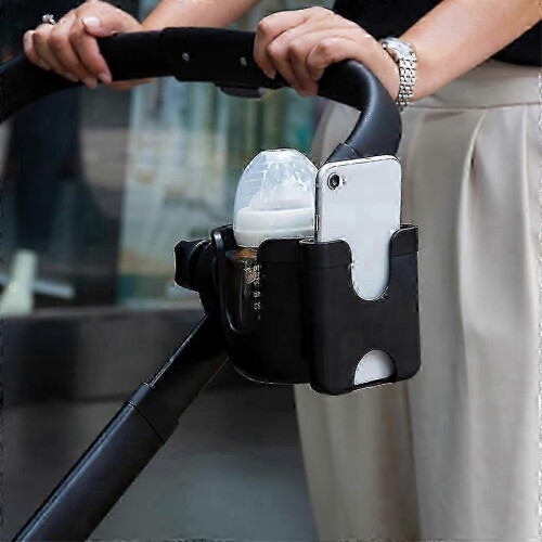 Suporte para copo e celular para carrinho de bebê com clipe para carrinho de bebê 1
