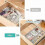 Transparent Plastic Drawer Organizers, 4 Sizes, Transparent Design for Easy Item Finding 3