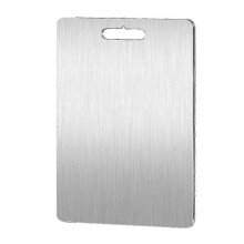Planches à découper efficaces en acier inoxydable - Planches à découper double face antidérapantes, robustes et antirouille