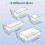 Transparent Plastic Drawer Organizers, 4 Sizes, Transparent Design for Easy Item Finding 4
