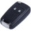 Foldable Shell for Remote Control Key, Double Buttons, Plastic & Metal Materials, Black 4