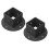 Square Fence Post Flange Base, 2-Piece Kit Compatible with 2x2 Posts, Rustproof and Durable 1