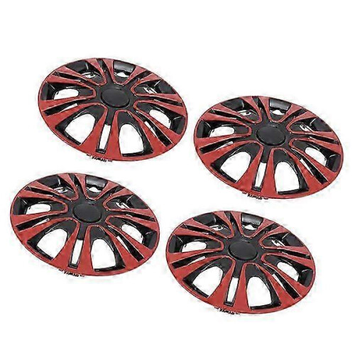 Kit com 4 calotas para rodas de aço de 13 polegadas, duráveis e fáceis de instalar.