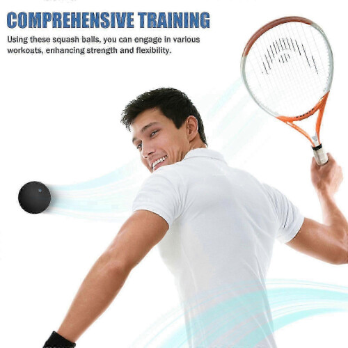 Squash Balls 4 Pack 3 Single Dot 1 Double Dot High Elastic Rubber Training Balls 1