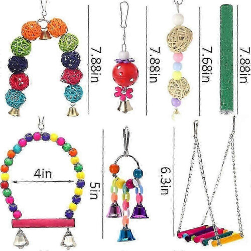 Jouets pour oiseaux, balançoire pour perroquet à mâcher 1