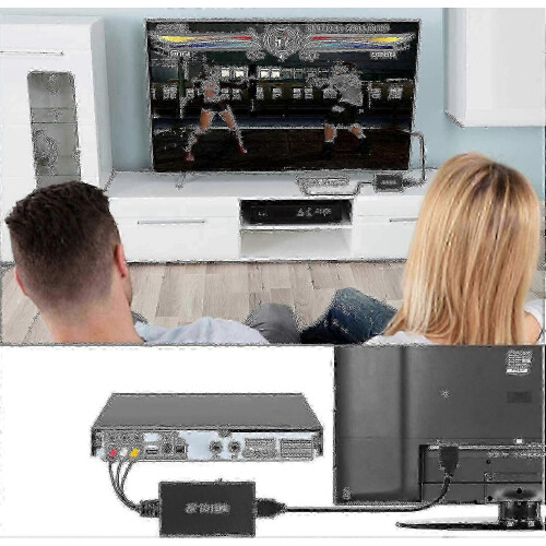 Convertitore RCA-HDMI resistente, da analogico a digitale, plug and play, compatibile con TV/monitor 2