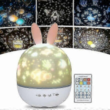 Lampe de projection musicale rotative et efficace, minuterie 15 ou 30 minutes, à suspendre, décoration légère pour fête d'anniversaire d'enfant