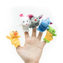 (1) Cute Plush Finger Puppets Set Puppets Educational Storytelling Toys for Kids Christmas Party Favors Gifts