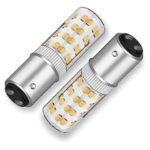 BA15DLED 120 V:n kaksoiskontaktinen bajonettikantalamppu, 50 watin halogeeni JD T3/T4 -vastaava, ompelukoneen LED-vaihtolamppu