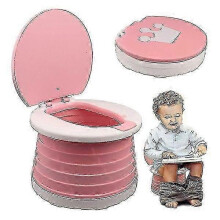 Robuste Kindertoilette mit Sitz, tragbar und faltbar, 1 Stück, Reise-Autotoilette für Kinder