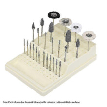 Transparent Shield Drill Bracket ABS Material 168 Holes, Stable and Non-Slip, Dental Instrument Organizer Box