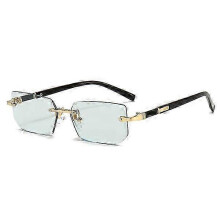 Lunettes de soleil, verres verts miroirs, petite forme carrée YJW21091502, lunettes de soleil femme pour l'extérieur