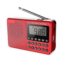 Radio resistente, batteria al litio ricaricabile da 2000 mAh, supporto USB/scheda TF, radio FM/AM/SW a banda completa