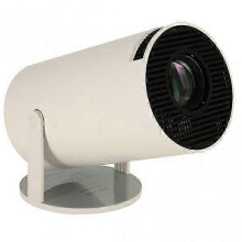 Mini projetor LED, corpo compacto de 19x10x10cm, HD 720p, projetor para entretenimento no quarto.