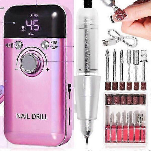 Electrical Manicure Machine with Compatible with Smart LCD Screen, Adjustable Speed, 10-Hour Battery Life Manicure Tool 2