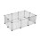 Pet Fence, DIY Foldable, 6-Piece Kit Transparent Panel Small Animal Enclosure 1