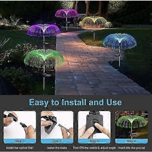 Reliable Landscape Lights 6-8 Hours Battery Life 2 Pack Solar Decorative Lights 2
