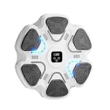 Máquina de boxe musical, com 9 velocidades ajustáveis, luzes LED, conexão Bluetooth e equipamento de treino para adultos.