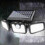 Durable Solar Motion Sensor Lightweight IP65 Waterproof 8h Working Time, 2COB Lightweight Sources, Pool Driveway Light XW-B40 2