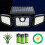 Durable Solar Motion Sensor Lightweight IP65 Waterproof 8h Working Time, 2COB Lightweight Sources, Pool Driveway Light XW-B40 3