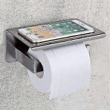 Harjattu nikkeli WC-paperiteline hyllyllä, liukumaton ja melua vaimentava, huonekalujen jalkoihin sopiva, tuolin jalkojen suojat