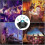 Durable Planet Projector Rotating Starry Sky Effect Built-in Bluetooth Speaker Room Ambient Lightweight 2