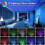 Durable Planet Projector Rotating Starry Sky Effect Built-in Bluetooth Speaker Room Ambient Lightweight 4