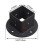 Square Fence Post Flange Base, 2-Piece Kit Compatible with 2x2 Posts, Rustproof and Durable 2