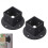 Square Fence Post Flange Base, 2-Piece Kit Compatible with 2x2 Posts, Rustproof and Durable 5