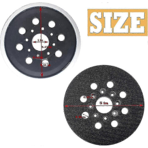 Disco de lixa durável e compatível com Bosch ROS10/ROS20VS/ROS20VSK, 5 polegadas, 8 furos, Skil 7402/7490, sistema de coleta de pó. 1