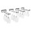 4-piece Wine Glass Rack, Wall-mountable, Durable and Easy to Clean, Suitable for Multiple Glass Types 2