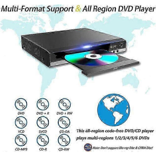 DVD Player, All-region Playback, HDMI/RCA Cable, TV Home Player 2