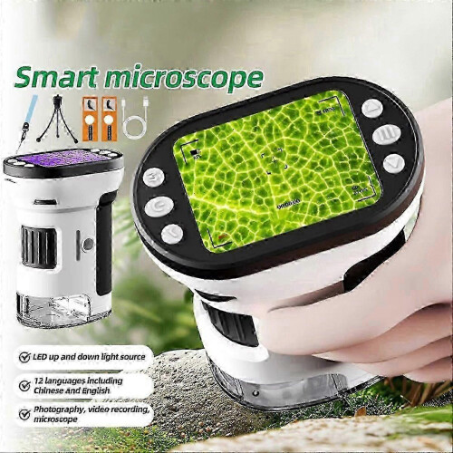 Sturdy Handheld Microscope 3 in 1 Microscope Camera Telescope ABS Material White Children's Observation Microscope 1