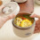 Boîte à lunch isotherme compatible micro-ondes, 2080 ml, 4 pièces, format voyage. 2