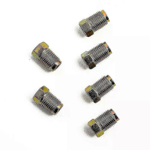 Kit Universal para Linha de Freio com 20 Porcas de Rosca Macho de 10mm x 1mm para Tubo de Cobre de 3/16 Polegadas 2