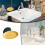 Waterproof Disc Soap Box, Wall Mounted Plastic Soap Bracket with Drainage Design for Bathroom 2 Pieces 4