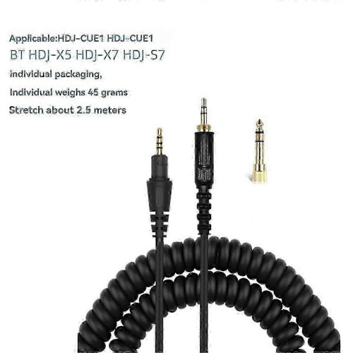 Cavo audio efficiente e compatibile con HDJ-CUE1BT/X5/X7, resistente, in metallo, ideale per ufficio e casa. 2
