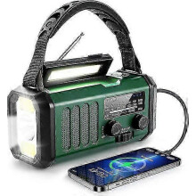 Noodradio, 10000mAh zonne-energie opladen, NOAA-weeralarm, nooduitrusting voor buiten