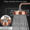 Reliable Copper Shower Head, 20cm Diameter, High Pressure Fixed Adjustable Angle, Water-saving Type 2