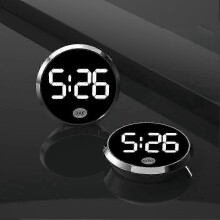 Durable Home Tan Truck SUV Car (Silve Compatible with Mini Auto Clock for the Trument Panel, Auto Bright Watch, Interior Clock