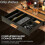 Wooden Cosmetic Storage Box with Multi-layer Step Design & Hidden Drawers, Perfume Display Rack 2