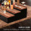 Wooden Cosmetic Storage Box with Multi-layer Step Design & Hidden Drawers, Perfume Display Rack 5