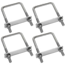 Efficient Fixing Clamp, U Bolt Fixing, U Bolt, Roof Box Fixing, Durable Frame, Stainless Steel Square 4 Pcs