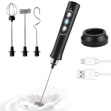 Mousseur à lait électrique efficace, mousseur à café rechargeable par USB