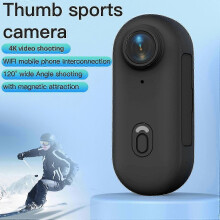 Câmera Esportiva Compacta para Ação 4K 30fps com Lente Grande Angular 120, Bateria Integrada e Compatível com Sistemas Magnéticos (Europa)