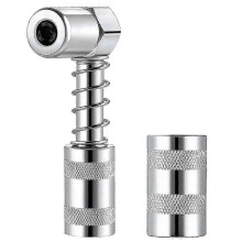 Grease Nozzle Adaptor Grease - Accessories Grease Coupler Adapter with Sleeve 3 Jaw Angle Grease Tool