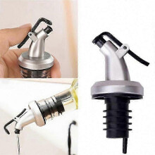 Bec verseur robuste en 5 parties avec bouchon et valve anti-taches, anti-goutte pour huile, sirop, vinaigre - Accessoire de cuisine et de bar