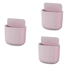 Suporte de parede para controle remoto (3 peças), organizador de mesa para carregamento de celular, ideal para casa e escritório.